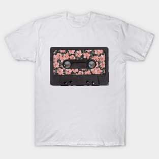 Audio cassette Vintage Grandma flowers T-Shirt